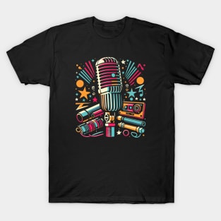 retro hip hop microphone T-Shirt